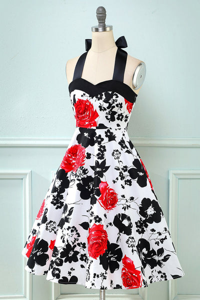 Rochie Vintage Cu Imprimeu Floral