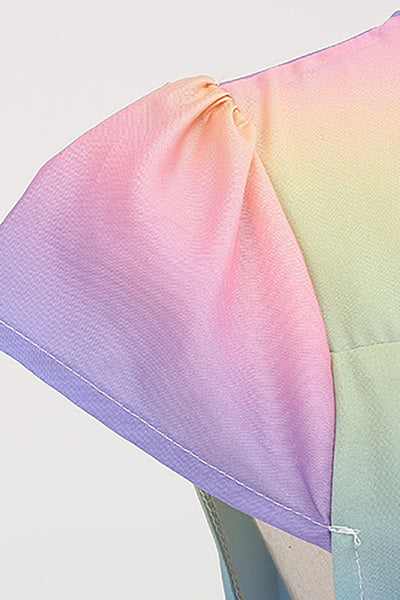 Rochie Curcubeu În Stil Anilor 50 De Epocă