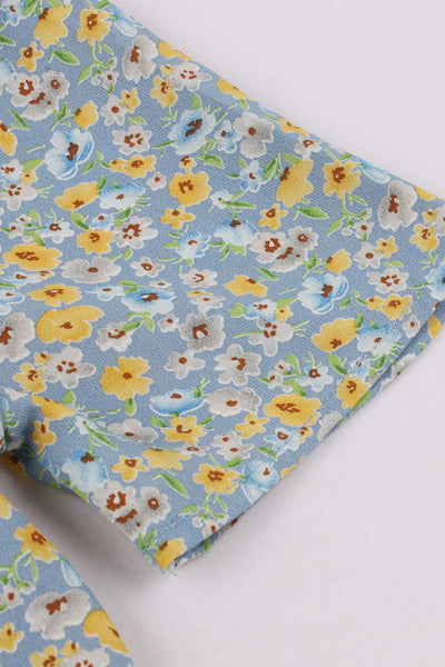 Rochie Trapez Cu Imprimeu Floral Anilor 50