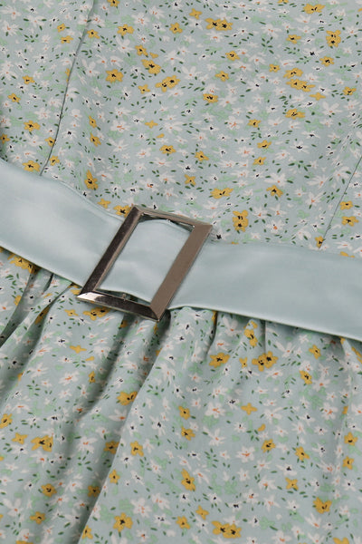 Rochie Fără Mâneci Cu Imprimeu Floral Vintage