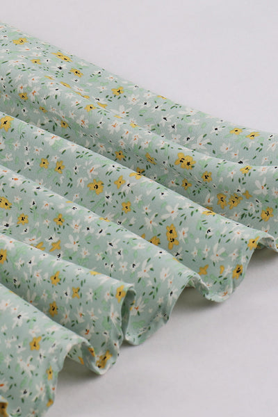 Rochie Fără Mâneci Cu Imprimeu Floral Vintage