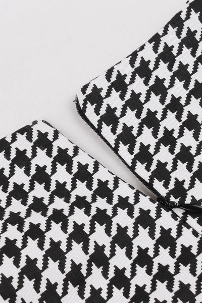 Rochie Leagăn Din Anii 50 În Carouri Negre