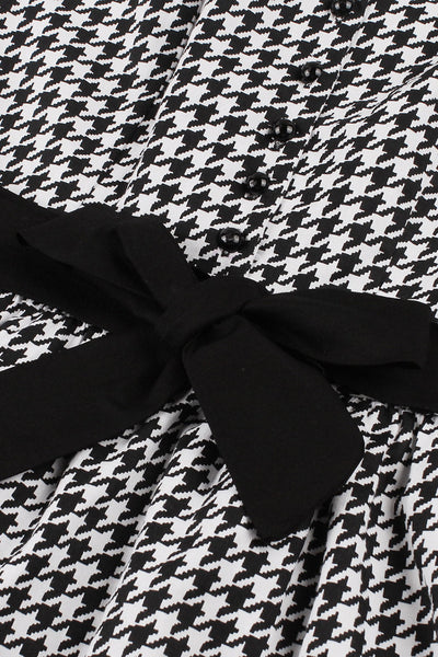 Rochie Leagăn Din Anii 50 În Carouri Negre