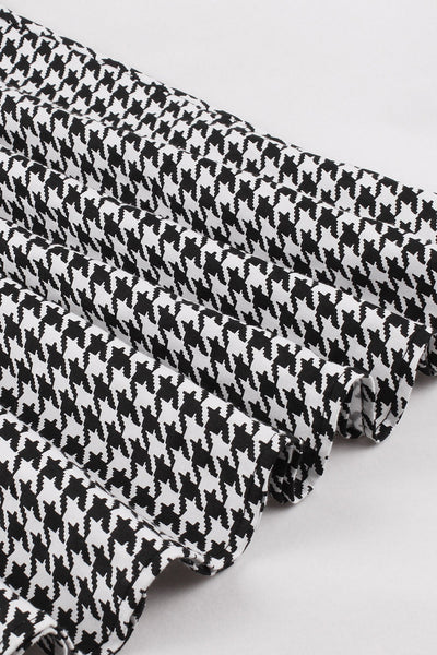 Rochie Leagăn Din Anii 50 În Carouri Negre