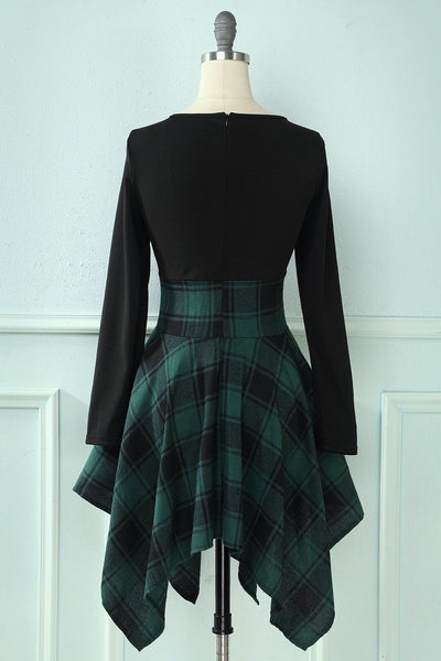 Rochie De Epocă În Carouri Mozaic