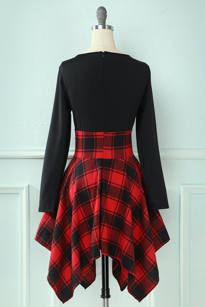 Rochie De Epocă În Carouri Mozaic