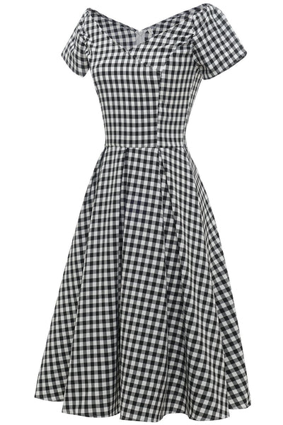 Rochie Midi Vintage Check