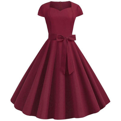Rochie Vintage Burgundy Din Anii 50