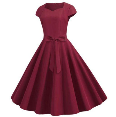 Rochie Vintage Burgundy Din Anii 50