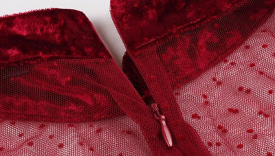 Rochie Vintage Burgundy Anilor 60