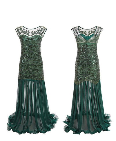 Rochie Flapper Vintage Anilor 20 Verde