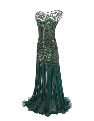 Rochie Flapper Vintage Anilor 20 Verde