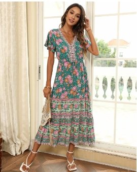 Rochie Cu Flori Anii 70