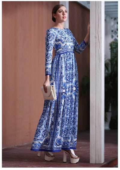 Rochie Ani 40 Plus Marime Albastra