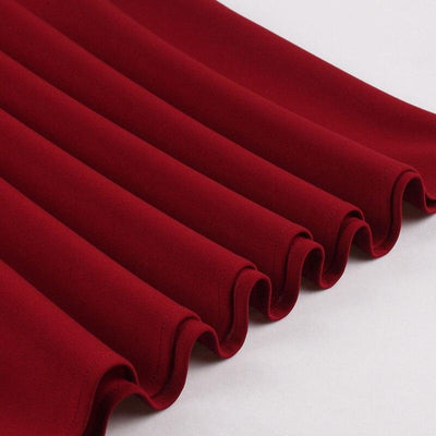 Rochie De Cocktail Stil Anii 50 Bordeaux