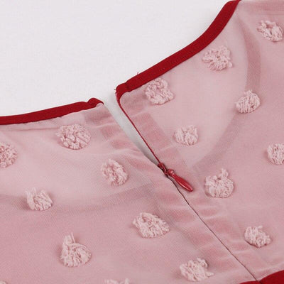 Rochie De Cocktail Stil Anii 50 Bordeaux