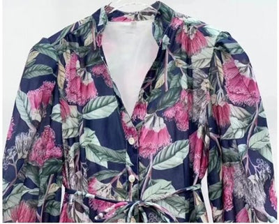 Rochie Scurtă Cu Flori Anii 40