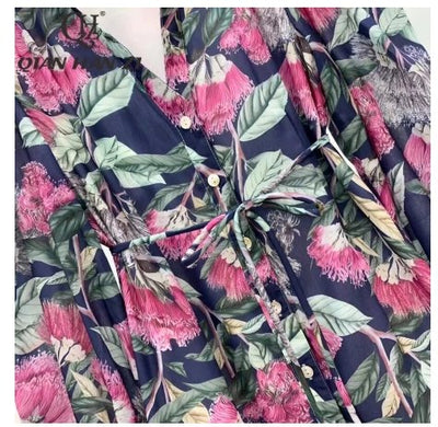 Rochie Scurtă Cu Flori Anii 40