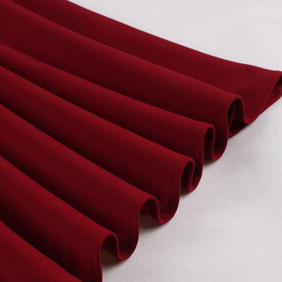 Rochie Roșie Anii Cincizeci Guler Peter Pan