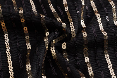 Rochie Gatsby Scurta Neagra Si Aurie