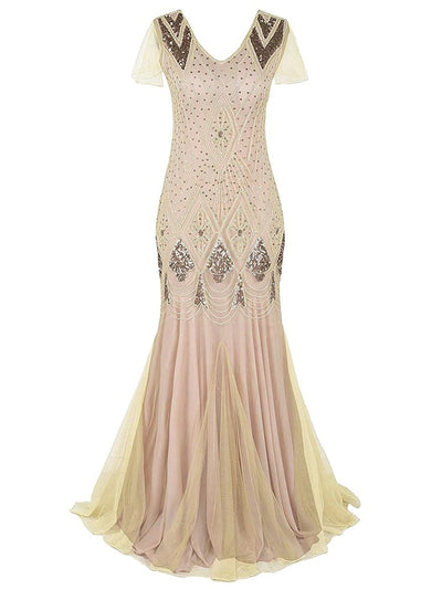 Rochie Gatsby Lungă Haute Couture Ivory