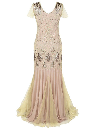 Rochie Gatsby Lungă Haute Couture Ivory