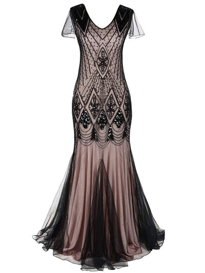 Rochie Gatsby Lunga Haute Couture Roz