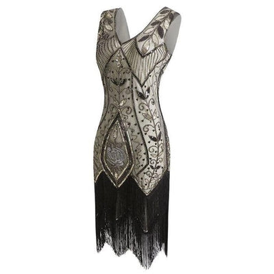 Rochie Gatsby Feather Bej