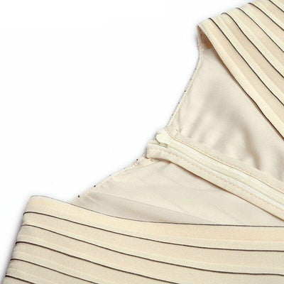 Rochie Lungă Anii 40 Bej