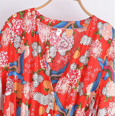 Rochie Lungă Fleurette Anilor 70