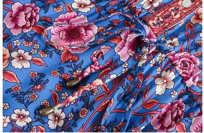 Rochie Lungă În Stil Anilor 70 Violet