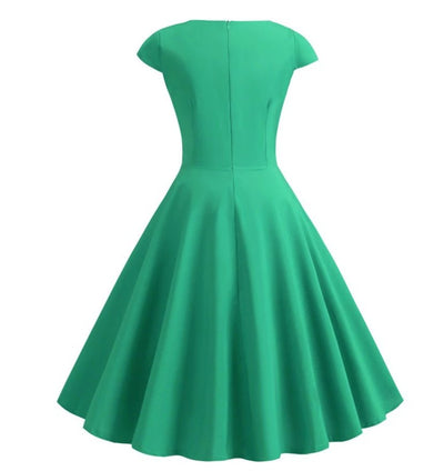 Rochie Midi Vintage Verde