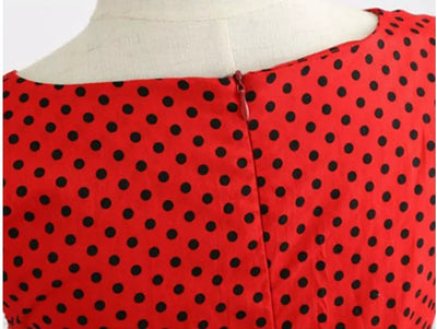 Rochie Roșie Pin Up Anii 50