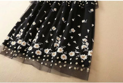 Rochie Retro Din Dantelă Neagră Din Anii 1940