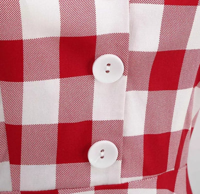 Rochie Roșie Retro Anilor 50