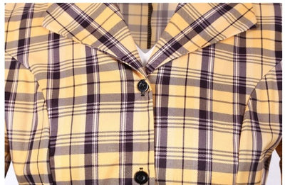 Rochie Galbenă Stil Anii 50