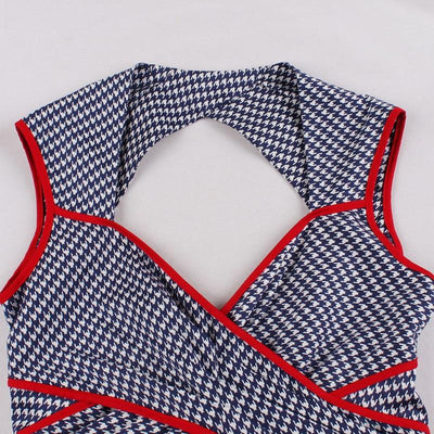 Rochie Șorț Vintage Albastră