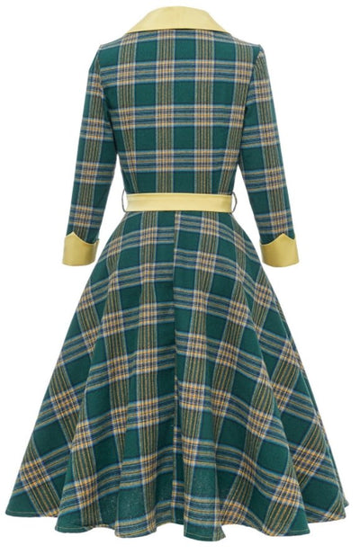 Rochie Vintage Cu Dungi 3/4