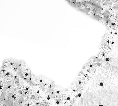 Rochie Albă Cu Buline De Epocă Anii 40