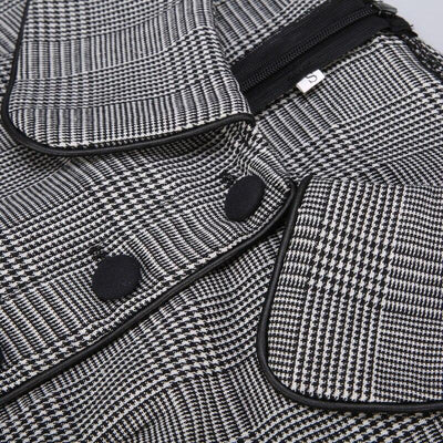 Rochie Vintage Anilor 50 Gri Cu Mâneci Scurte