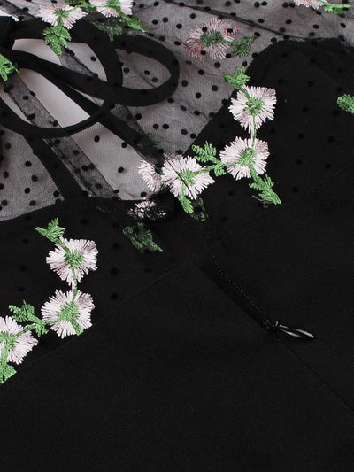 Rochie Neagră De Mărime Plus Vintage Anilor 50