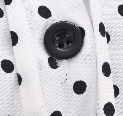 Rochie Alb-Negru De Epocă Anilor 60