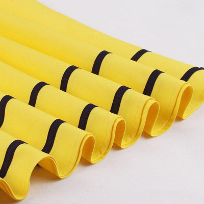 Rochie Vintage Din Anii 50 Bleumarin Și Galben