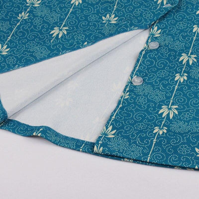 Rochie Vintage Albastră Country Din Anii 60