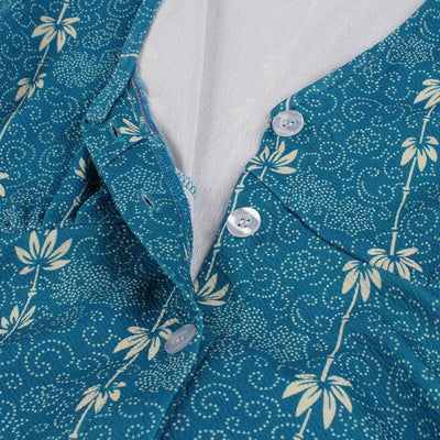 Rochie Vintage Albastră Country Din Anii 60