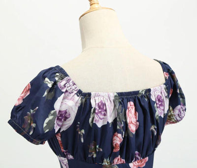 Rochie Vintage Anilor 60 Cu Trandafiri