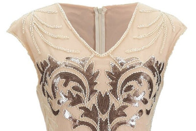 Rochie Retro Ani 20 Vintage Bej