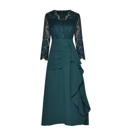 Rochie Verde De Designer Vintage Anilor 40