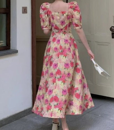 Rochie Florală De Epocă Anii 40