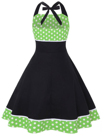 Rochie Vintage Anilor 60 Plus Marime Verde